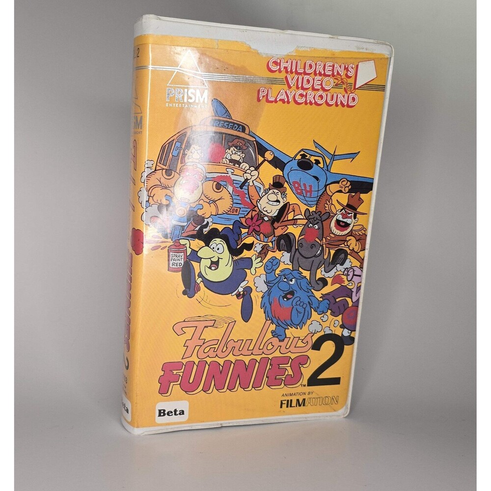 Children's Video Playground Fabulous Funnies 2 RARE Betamax NOT VHS